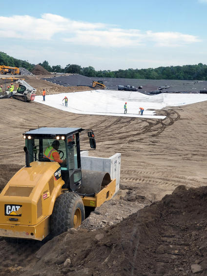 installing a liner on site